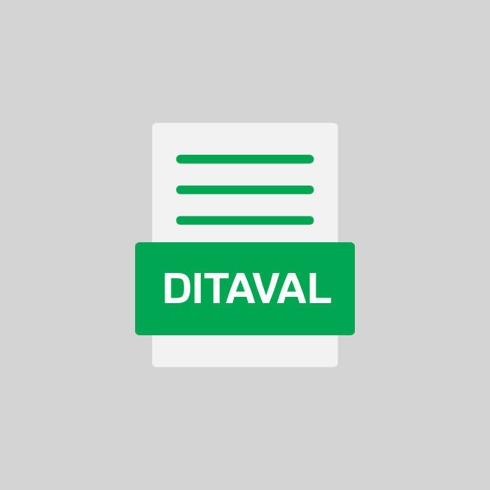 DITAVAL Endung