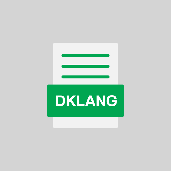 DKLANG Endung