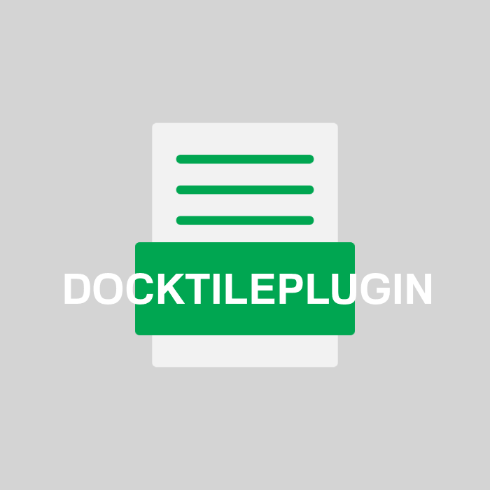 DOCKTILEPLUGIN Endung