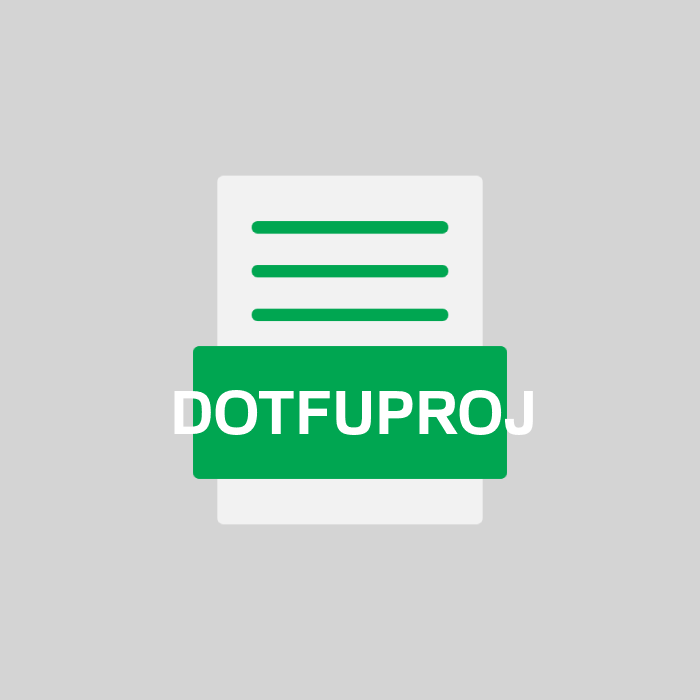 DOTFUPROJ Endung