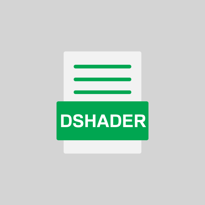 DSHADER Endung