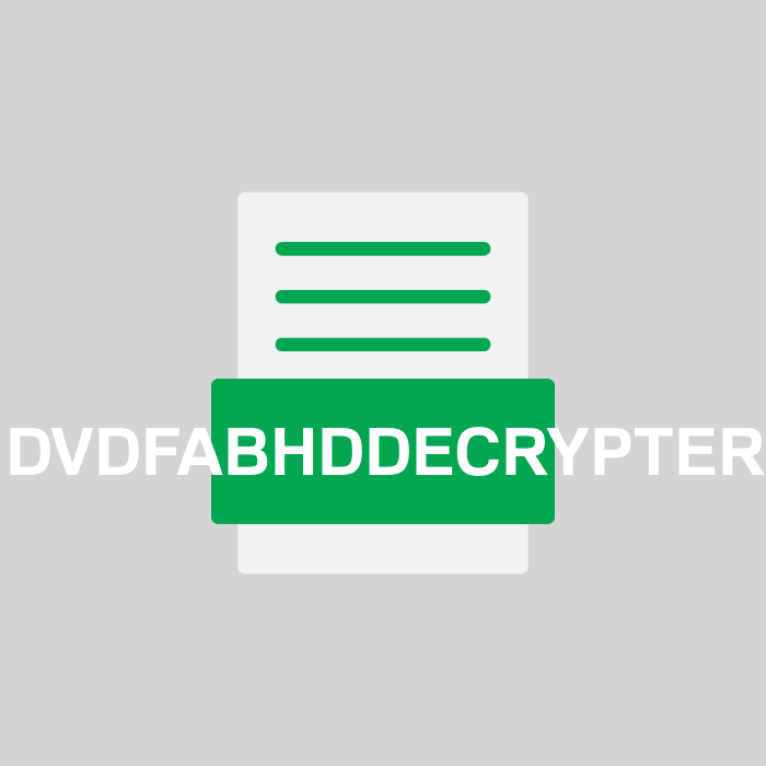 DVDFABHDDECRYPTER Endung