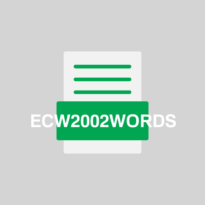 ECW2002WORDS Endung