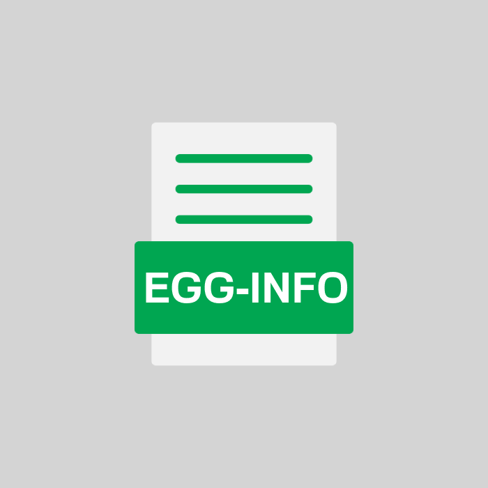 EGG-INFO Endung