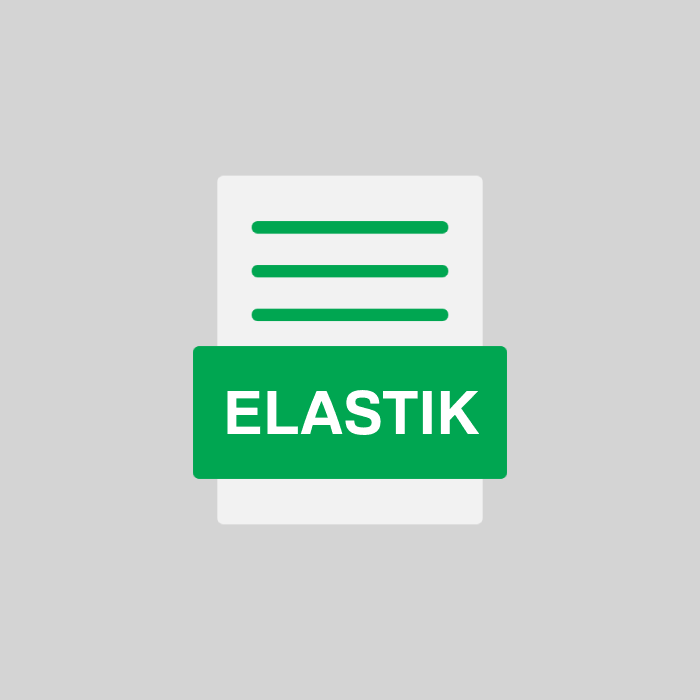 ELASTIK Endung