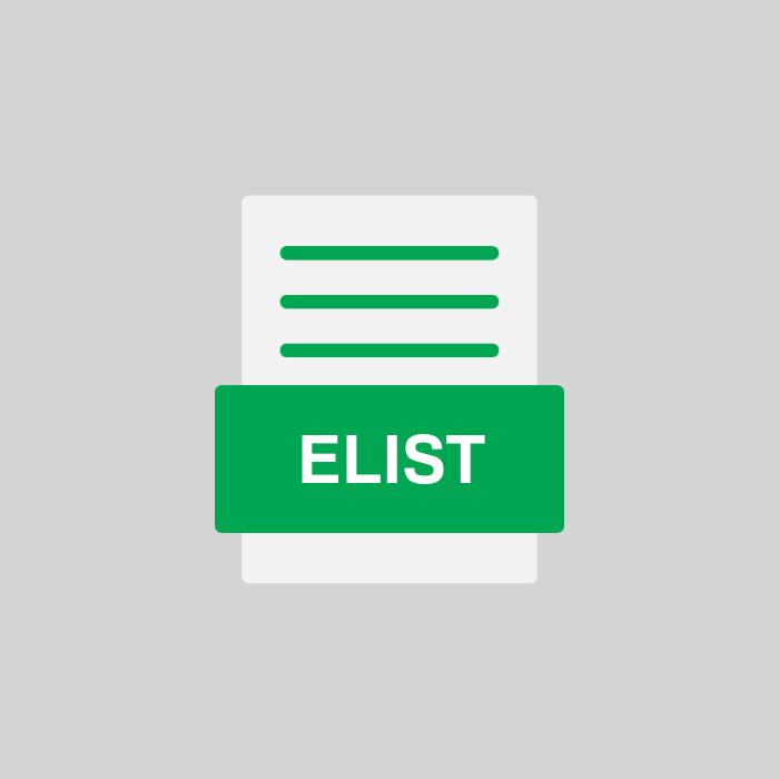 ELIST Endung