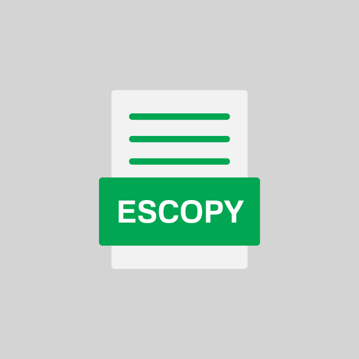 ESCOPY Endung