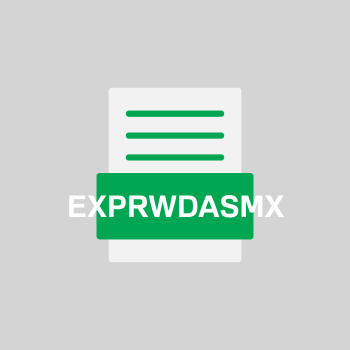 EXPRWDASMX Endung