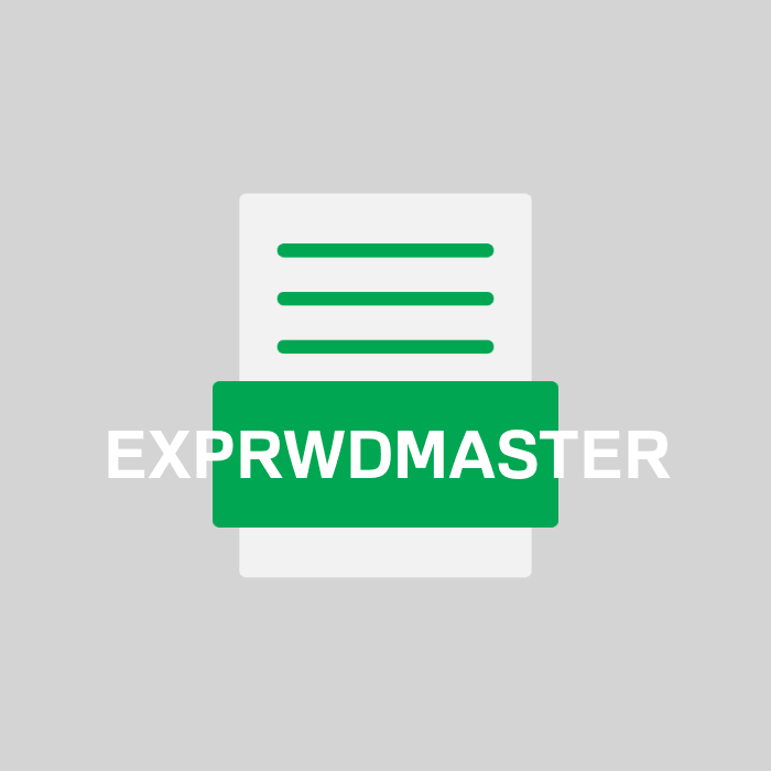 EXPRWDMASTER Endung