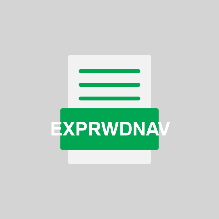 EXPRWDNAV Endung