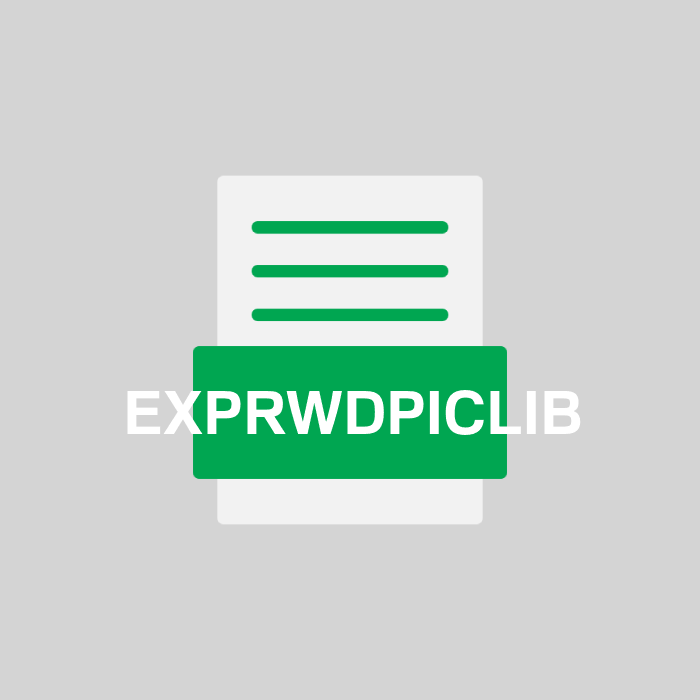 EXPRWDPICLIB Endung