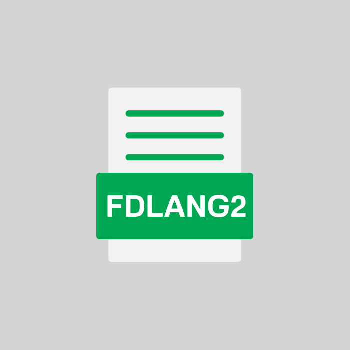 FDLANG2 Endung