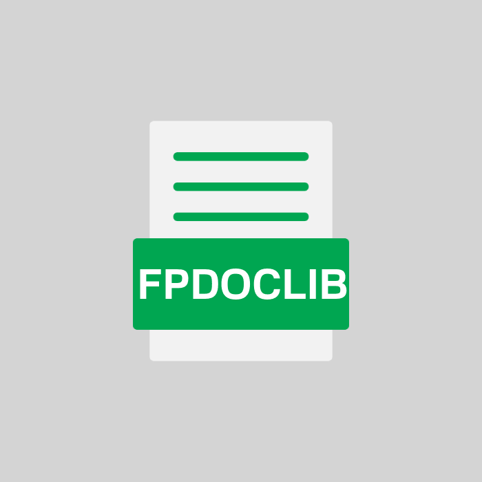 FPDOCLIB Endung