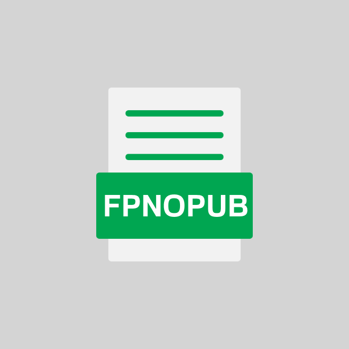 FPNOPUB Endung