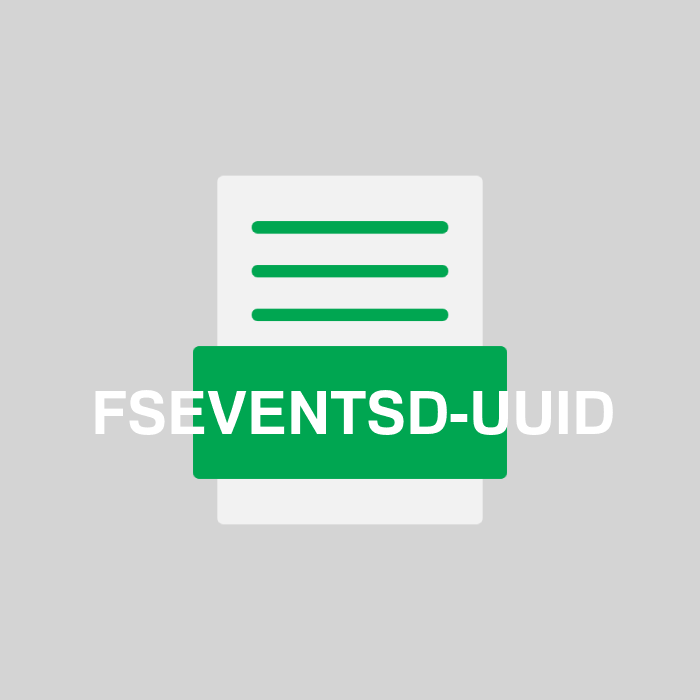 FSEVENTSD-UUID Endung