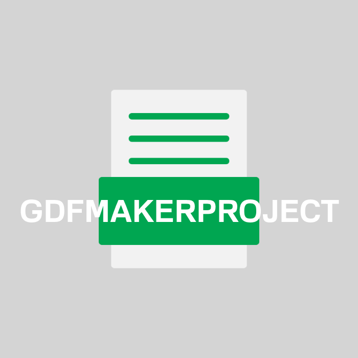 GDFMAKERPROJECT Endung