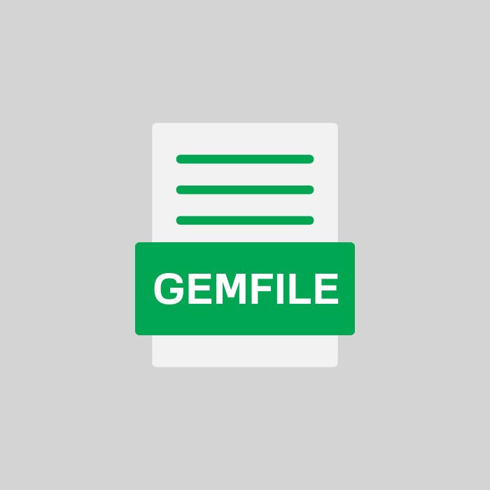 GEMFILE Endung