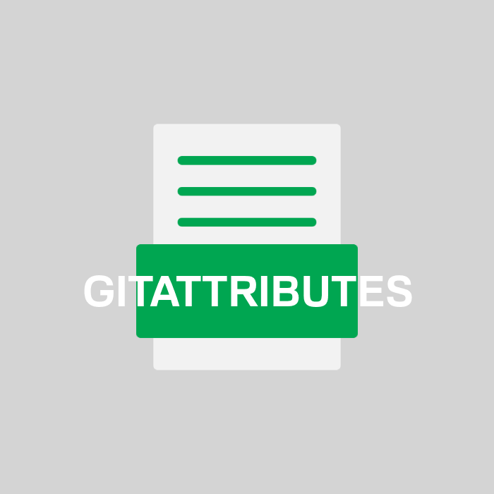 GITATTRIBUTES Endung