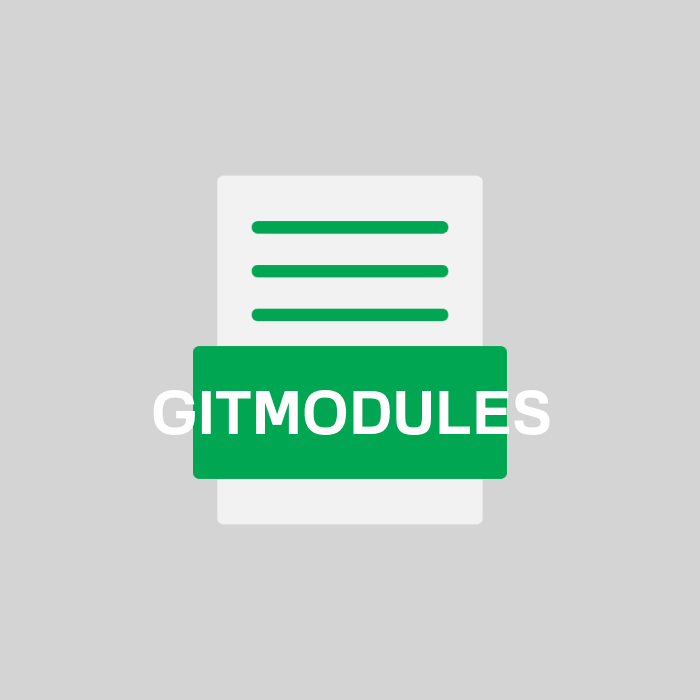 GITMODULES Endung