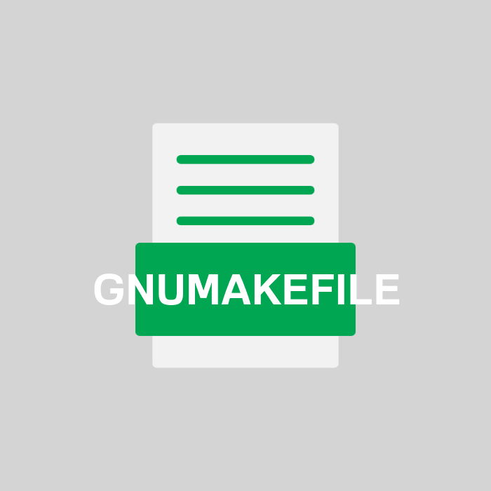 GNUMAKEFILE Endung