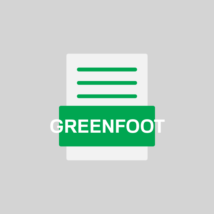 GREENFOOT Endung