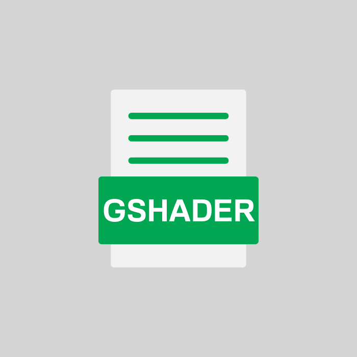 GSHADER Endung