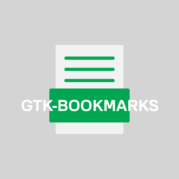 GTK-BOOKMARKS Endung