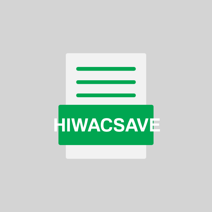 HIWACSAVE Endung