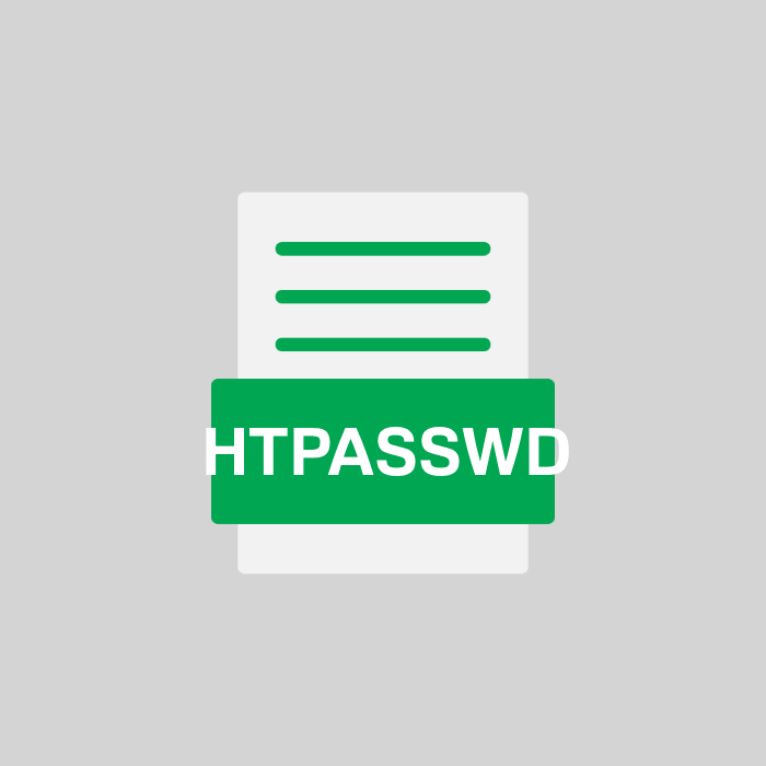 HTPASSWD Endung