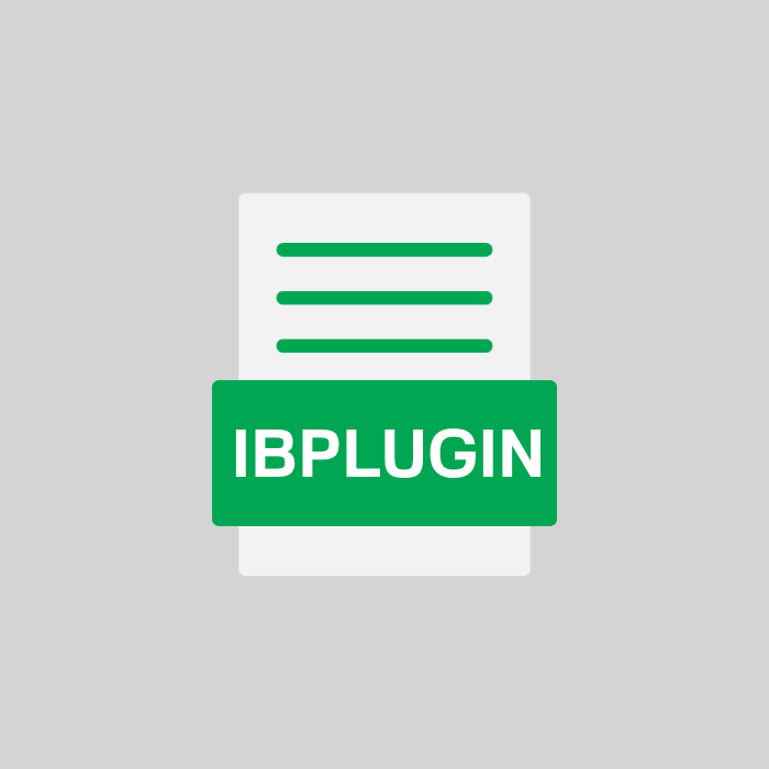 IBPLUGIN Endung