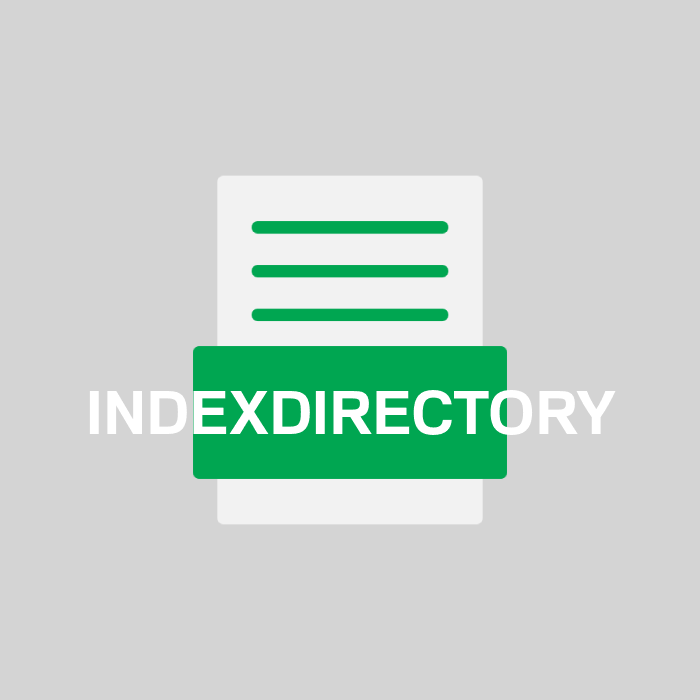 INDEXDIRECTORY Endung