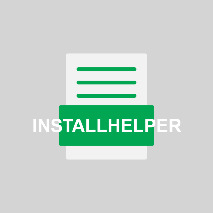 INSTALLHELPER Endung