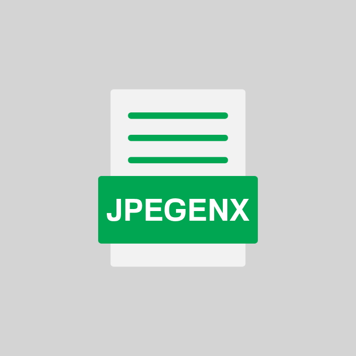 JPEGENX Endung