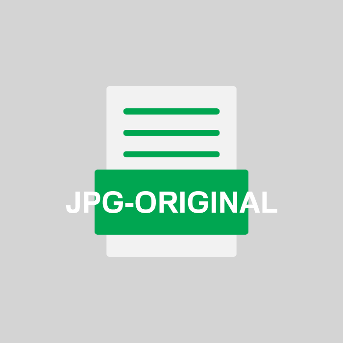 JPG-ORIGINAL Endung