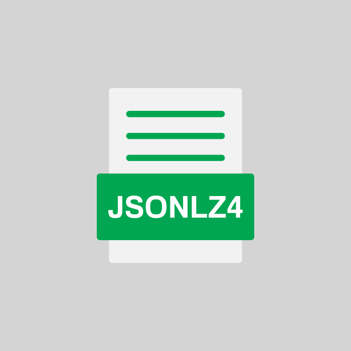 JSONLZ4 Endung