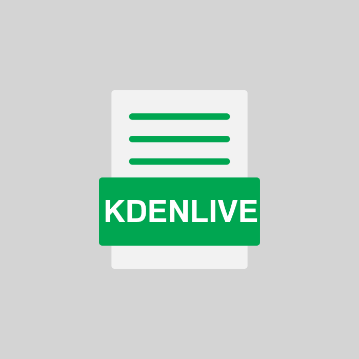 KDENLIVE Endung