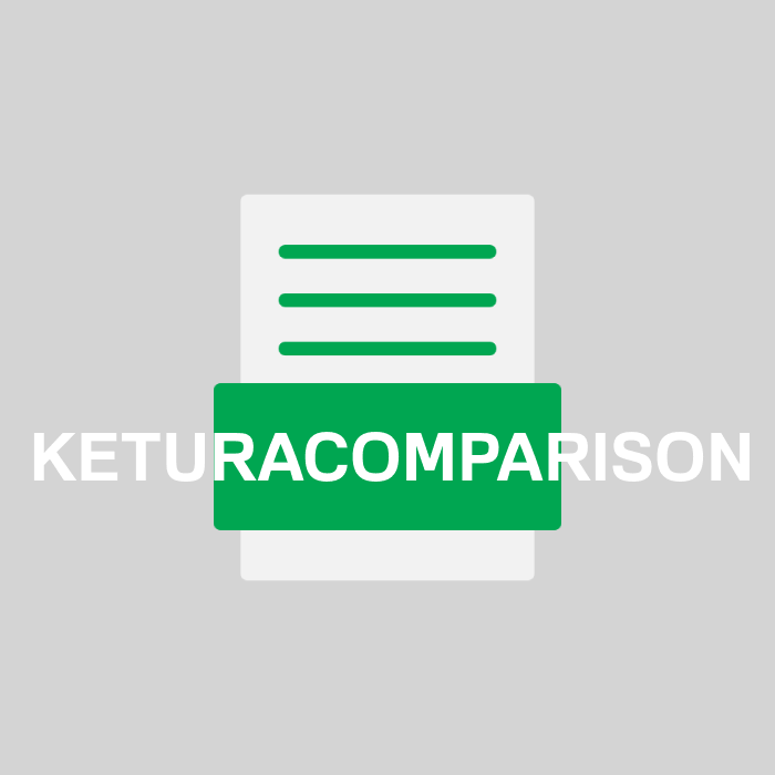 KETURACOMPARISON Endung