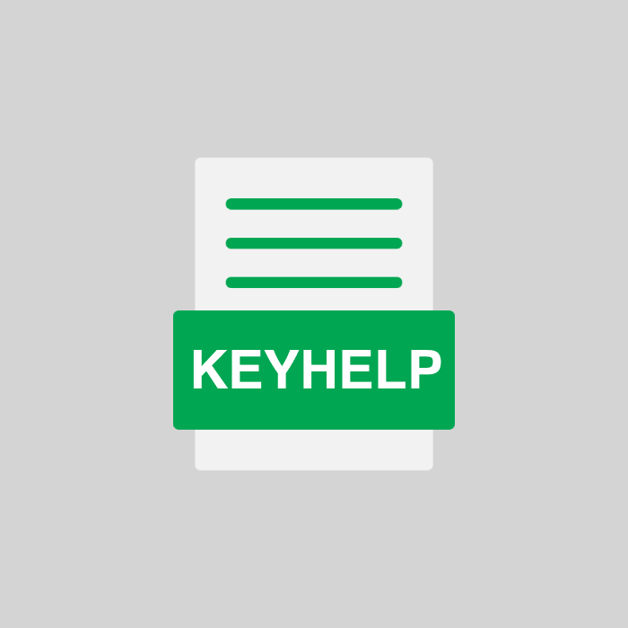 KEYHELP Endung