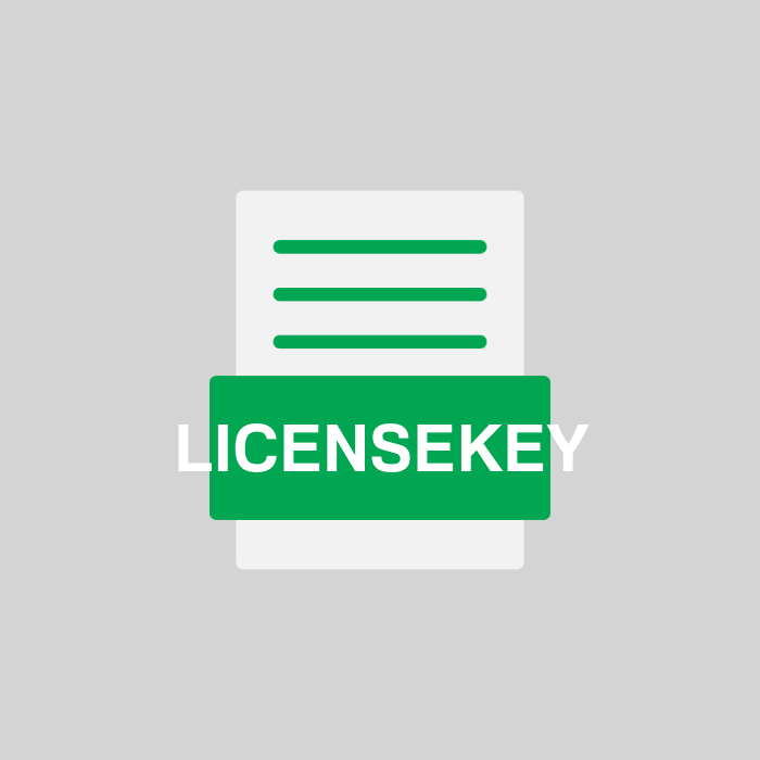 LICENSEKEY Endung