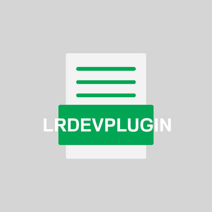 LRDEVPLUGIN Endung