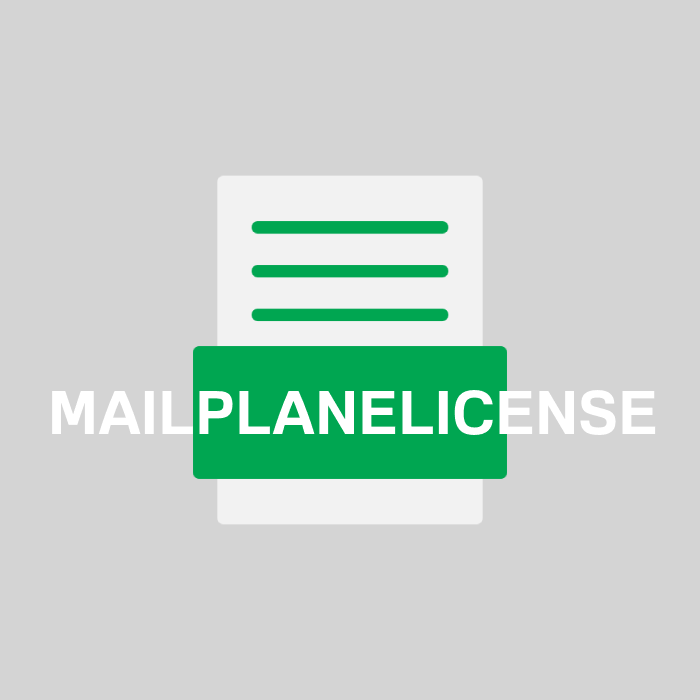 MAILPLANELICENSE Endung