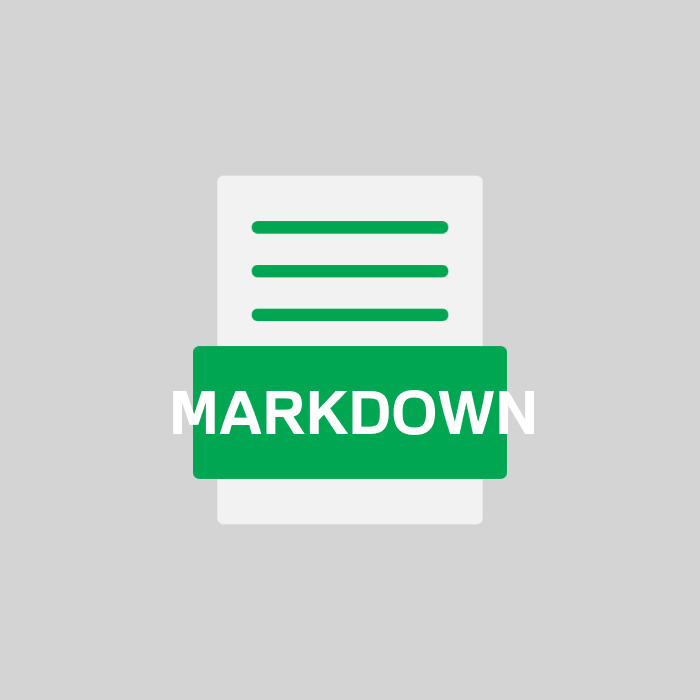 MARKDOWN Endung