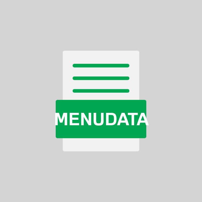 MENUDATA Endung