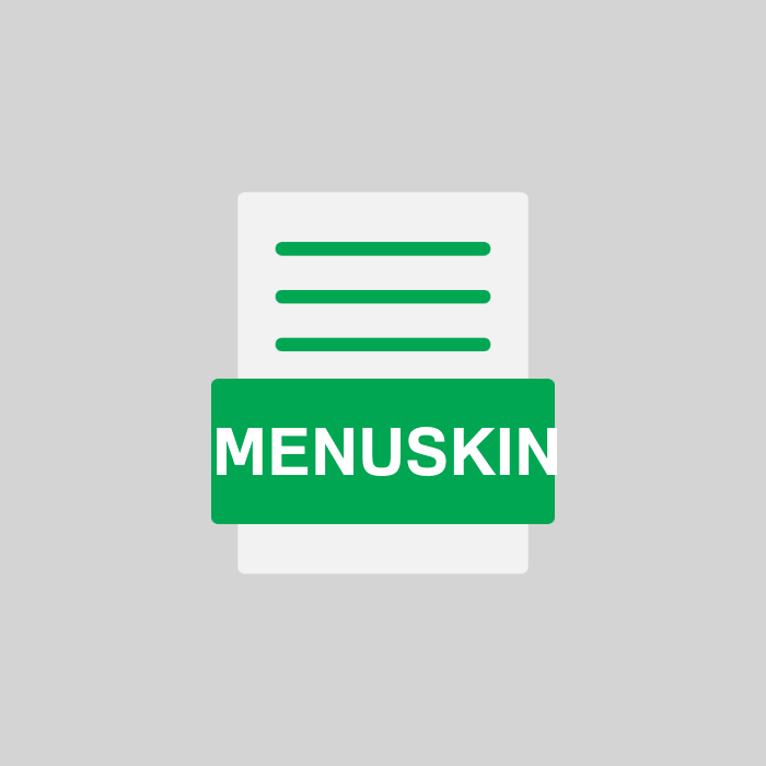 MENUSKIN Endung