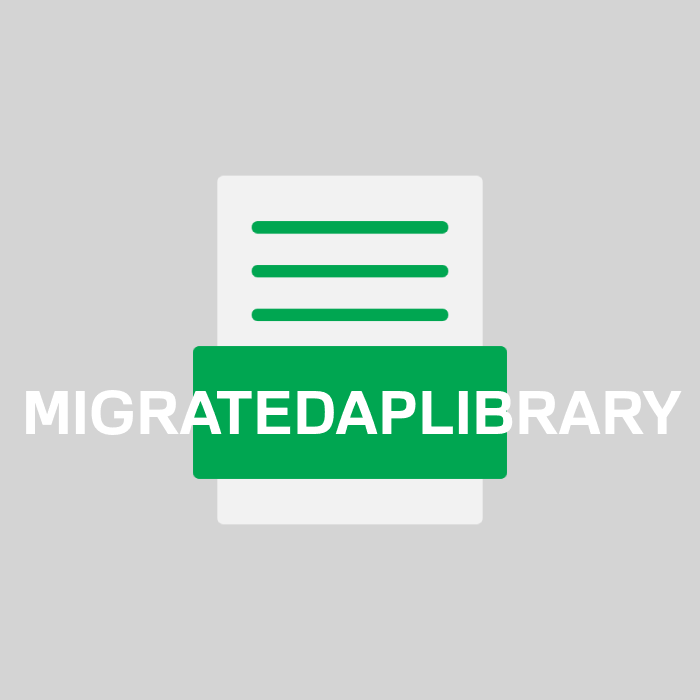 MIGRATEDAPLIBRARY Endung