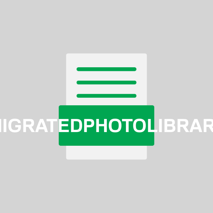 MIGRATEDPHOTOLIBRARY Endung