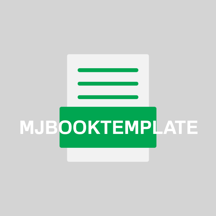 MJBOOKTEMPLATE Endung