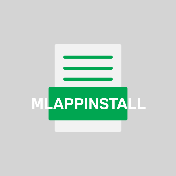 MLAPPINSTALL Endung