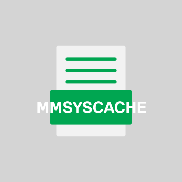 MMSYSCACHE Endung