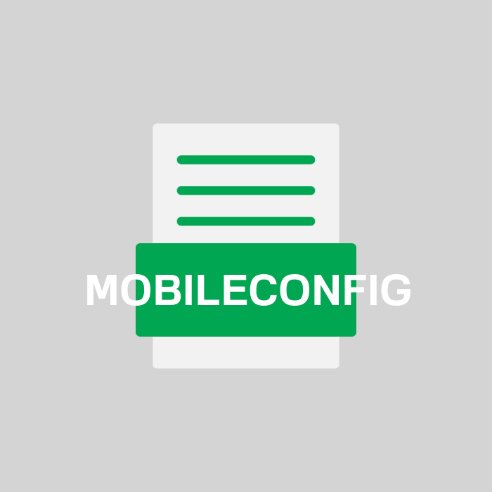 MOBILECONFIG Endung